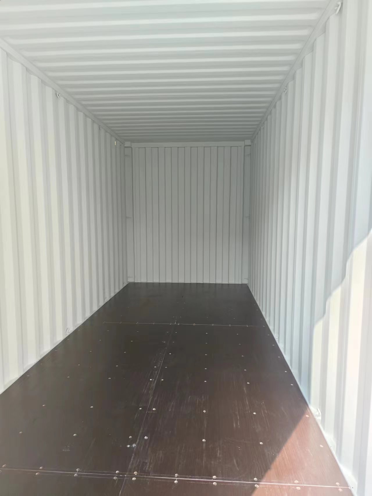 40' Shipping Container inside picture