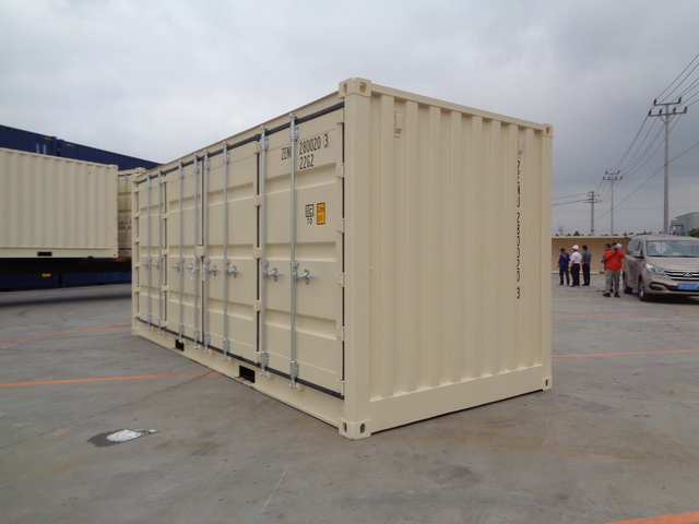 40' open side container